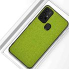 For Motorola Moto G30 Shockproof Cloth Texture PC+ TPU Protective Case(Green) - 1