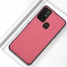 For Motorola Moto G30 Shockproof Cloth Texture PC+ TPU Protective Case(Pink) - 1