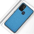 For Motorola Moto G30 Shockproof Cloth Texture PC+ TPU Protective Case(Light Blue) - 1