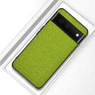 For Google Pixel 6 Pro Shockproof Cloth Texture PC+ TPU Protective Case(Green) - 1