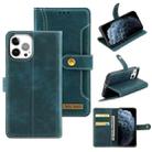 Copper Buckle Horizontal Flip Leather Phone Case with Holder & Card Slots & Wallet For iPhone 11 Pro(Green) - 1