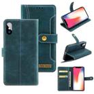 Copper Buckle Horizontal Flip Leather Phone Case with Holder & Card Slots & Wallet For iPhone XS Max(Green) - 1