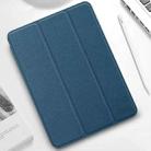 For iPad mini 6 Mutural YASHI Series Cloth Pattern Texture Horizontal Flip Tablet Case(Blue) - 1