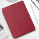 For iPad mini 6 Mutural YASHI Series Cloth Pattern Texture Horizontal Flip Tablet Case(Red) - 1