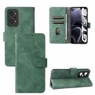 For OPPO Realme GT Neo2 Solid Color Skin Feel Magnetic Buckle Horizontal Flip Calf Texture PU Phone Case(Green) - 1