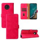 For Nokia G50 Solid Color Skin Feel Magnetic Buckle Horizontal Flip Calf Texture PU Phone Case(Rose Gold) - 1