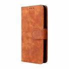 For TCL A3X Solid Color Skin Feel Magnetic Buckle Horizontal Flip Calf Texture PU Phone Case(Brown) - 1