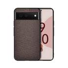 For Google Pixel 6 Pro Shockproof Cloth Texture PC + TPU Protective Case(Brown) - 1