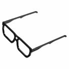 R-JUST BJ02-1 Foldable Round Glasses Shape Aluminum Alloy Laptop Stand(Black) - 2