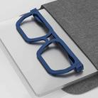 R-JUST BJ02-1 Foldable Round Glasses Shape Aluminum Alloy Laptop Stand(Blue) - 1