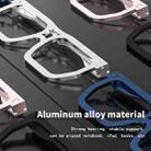 R-JUST BJ02-1 Foldable Round Glasses Shape Aluminum Alloy Laptop Stand(Blue) - 4