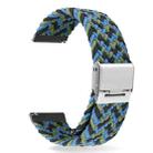 22mm Universal Metal Buckle Nylon Braided Watch Band(W Camouflage) - 1