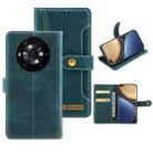 For Honor Magic3 Copper Buckle Horizontal Flip Leather Phone Case with Holder & Card Slots & Wallet(Green) - 1