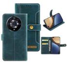 For Honor Magic3 Pro Copper Buckle Horizontal Flip Leather Phone Case with Holder & Card Slots & Wallet(Green) - 1