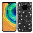 For Huawei Mate 30 Glittery Powder Shockproof TPU Case(Black) - 1