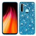 For Xiaomi Redmi Note 8 Glittery Powder Shockproof TPU Case(Blue) - 1