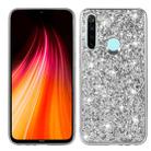 For Xiaomi Redmi Note 8 Glittery Powder Shockproof TPU Case(Silver) - 1