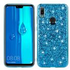 For Huawei Y6 Prime Glittery Powder Shockproof TPU Case(Blue) - 1