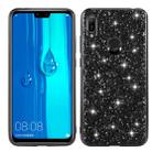 For Huawei Y6 Prime Glittery Powder Shockproof TPU Case(Black) - 1