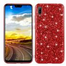 For Huawei Y6 Pro / Enjoy 9e Glittery Powder Shockproof TPU Case(Red) - 1