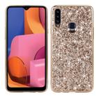 For Galaxy A20S Glittery Powder Shockproof TPU Case(Gold) - 1