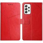 For Samsung Galaxy A32 4G Y Stitching Horizontal Flip Leather Case with Holder & Card Slots & Wallet & Photo Frame(Red) - 1