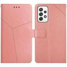 For Samsung Galaxy A32 4G Y Stitching Horizontal Flip Leather Case with Holder & Card Slots & Wallet & Photo Frame(Rose Gold) - 1