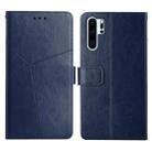 For Huawei P30 Pro Y Stitching Horizontal Flip Leather Phone Case with Holder & Card Slots & Wallet & Photo Frame(Blue) - 1