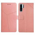 For Huawei P30 Pro Y Stitching Horizontal Flip Leather Phone Case with Holder & Card Slots & Wallet & Photo Frame(Rose Gold) - 1