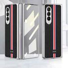 For Samsung Galaxy Z Fold3 5G GKK Foldable Plating Leather + Glass Full Coverage Case(Exclusive Black) - 1