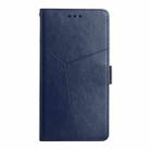 For Samsung Galaxy S21+ 5G Y Stitching Horizontal Flip Leather Case with Holder & Card Slots & Wallet & Photo Frame(Blue) - 2