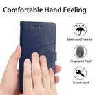 For Samsung Galaxy S21+ 5G Y Stitching Horizontal Flip Leather Case with Holder & Card Slots & Wallet & Photo Frame(Blue) - 6