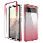 For Google Pixel 6 High Transparency Two-color Gradient PC + TPU Phone Protective Case(Red) - 1