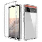 For Google Pixel 6 High Transparency Two-color Gradient PC + TPU Phone Protective Case(Transparent) - 1