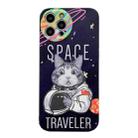 Space Cat IMD TPU Shockproof Phone Case For iPhone 13(Black) - 1