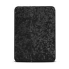 For iPad mini 6 Shell Texture Dual-Folding Horizontal Flip Leather Tablet Case with Holder & Sleep / Wake-up Function(Black) - 1