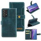 For Samsung Galaxy A72 5G / 4G Copper Buckle Horizontal Flip Leather Phone Case with Holder & Card Slots & Wallet(Green) - 1