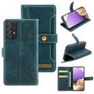 For Samsung Galaxy A32 5G Copper Buckle Horizontal Flip Leather Phone Case with Holder & Card Slots & Wallet(Green) - 1