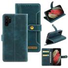 For Samsung Galaxy Note10+ Copper Buckle Horizontal Flip Leather Phone Case with Holder & Card Slots & Wallet(Green) - 1