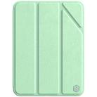 For iPad mini 6 NILLKIN Horizontal Flip Tablet Case with Holder & Pen Slot & Sleep / Wake-up Function(Green) - 1