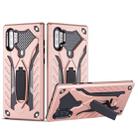 For Galaxy Note 10+ Shockproof TPU + PC Protective Case with Holder(Rose Gold) - 1