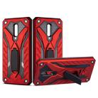 For OPPO Reno Shockproof TPU + PC Protective Case with Holder(Red) - 1