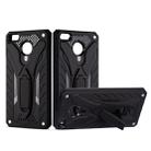 For OPPO Realme 3 Pro Shockproof TPU + PC Protective Case with Holder(Black) - 1