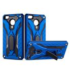 For OPPO Realme 3 Pro Shockproof TPU + PC Protective Case with Holder(Blue) - 1