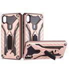 For Xiaomi Redmi 7A Shockproof TPU + PC Protective Case with Holder(Rose Gold) - 1