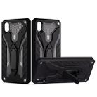 For Xiaomi Redmi 7A Shockproof TPU + PC Protective Case with Holder(Black) - 1