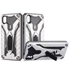 For Xiaomi Redmi 7A Shockproof TPU + PC Protective Case with Holder(Silver) - 1