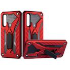 For Xiaomi CC9 Shockproof TPU + PC Protective Case with Holder(Red) - 1