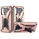 For Xiaomi A3 Shockproof TPU + PC Protective Case with Holder(Rose Gold) - 1