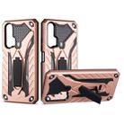 For Huawei P20 Pro Shockproof TPU + PC Protective Case with Holder(Rose Gold) - 1